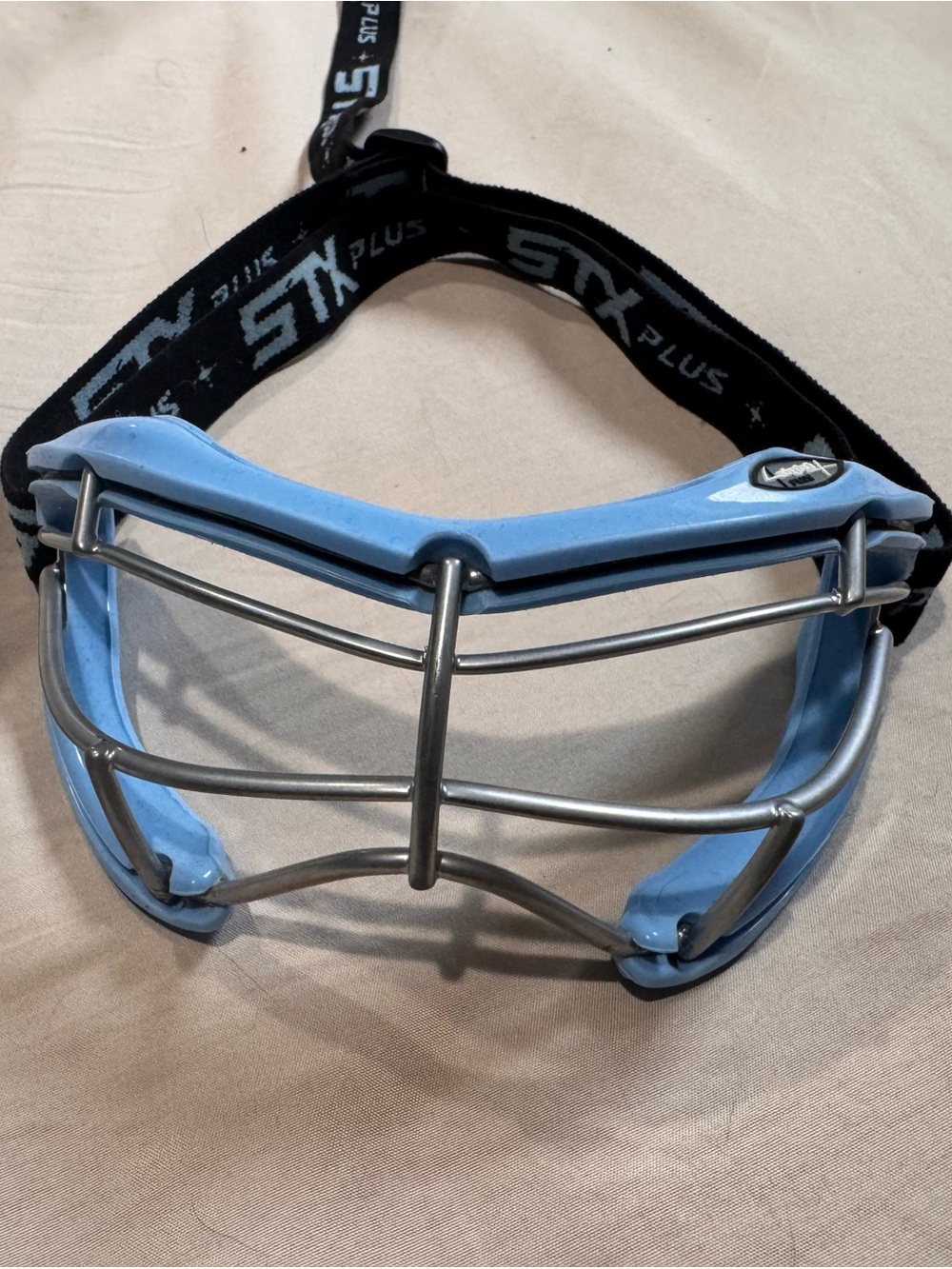 STX Plus Women's Lacrosse Goggle Mask in Light Blue
